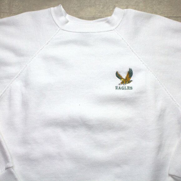 VTG Tultex Maximum Sweats Sweatshirt Men's Size Medium Eagles Embroidered - Picture 1 of 4